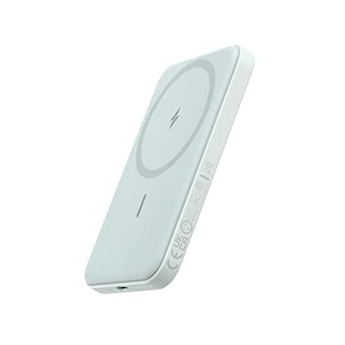 Anker 621 Magnetic Portable Charger (MagGo), 5,000mAh Wireless Power Bank with USB-C Cable, Magsafe-Compatible Battery Pack for iPhone 16/15/14/13/12 Series Green 4.13 x 2.62 x 0.45 inches
