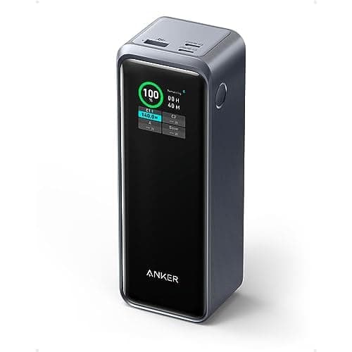 Anker Prime Power Bank, 27,650mAh 3-Port 250W Portable Charger for Travel, TSA-Approved, Smart App, for MacBook Pro/Air, iPhone 16/15/14 Series, Samsung, Laptops, and More (Charging Base Not