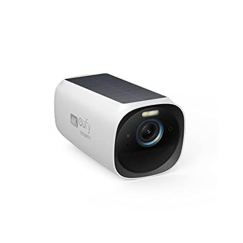 eufy Security eufyCam 3, überwachungskamera aussen, 4K kabellose überwachungskamera solar mit Gesichtserkennung K.I., Farbige Nachtsicht, Gebührenfreie Nutzung.