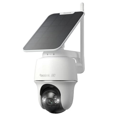 Reolink 4K Outdoor WiFi Surveillance Camera, 2.4/5Ghz Wi-FI 6, Intelligent Detection, Color Night Vision, Automatic Tracking, Battery Powered, Argus PT Ultra+Solar Panel