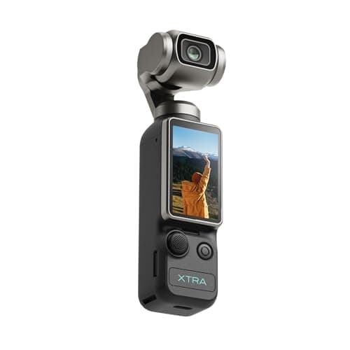 Xtra Muse, Vlogging Camera with 1'' CMOS & 4K/120fps Videos, Pocket Camera with 3-Axis Gimbal Stabilizer, Fast Focusing, Face/Object Tracking, Digital Video Camera for Photography, Digital C