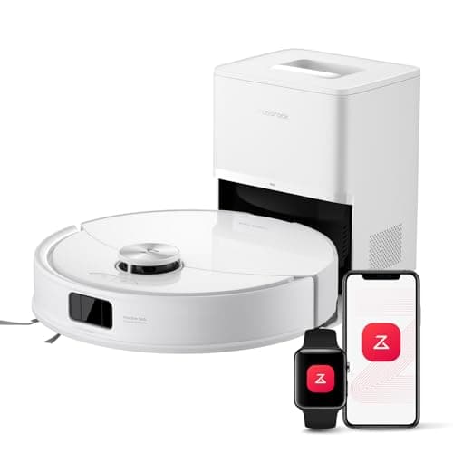 roborock Q10 S5+ Robot Vacuum and Mop, 10,000Pa Suction, Upgraded from Q8 max+, 70 Days Self-Emptying, Obstacle Avoidance, Sonic Mopping, Dual Anti-Tangle Design, Auto Mop Lifting, Ideal for