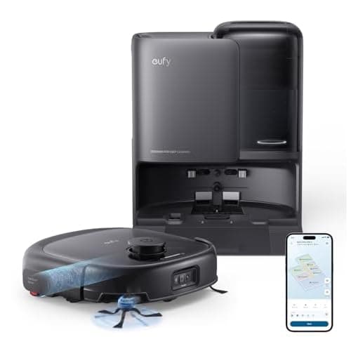 eufy Robot Vacuum E25, 20,000 Pa Suction,HydroJet Always-Clean Roller Mop, All-in-One Robot Vacuum and Mop Combo, Edge-to-Corner Cleaning, Zero-Tangle Design, AI Obstacle Avoidance (Upgraded