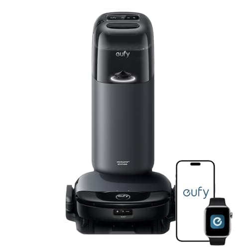 eufy S1 with All-in-One Station, HydroJet System with Roller Mop, Robot Vacuum and Mop Combo, Incredible Suction, Obstacle Avoidance, Multi-Level Mapping, Mop Auto-Retraction, Perfect for Pe