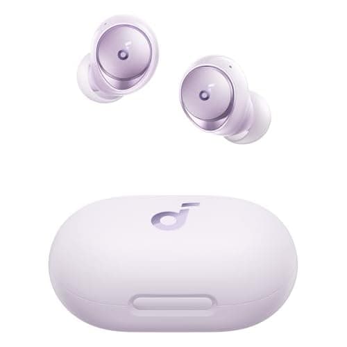 Soundcore by Anker Space A40 Auto-Adjustable Active Noise Cancelling Wireless Earbuds, Reduce Noise by Up to 98%, 50H Playtime, Hi-Res Sound, Comfortable Fit, App Customization, Wireless Cha