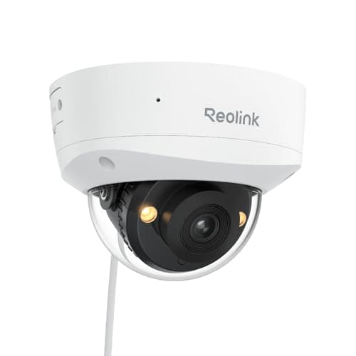 Reolink 4K UHD PoE Überwachungskamera, mit Ik10 Vandalismusschutz, Farbnachtsicht, intelligenter Personen-/Fahrzeug-/Tiererkennung, Zwei-Wege-Audio, Einer schwenkbaren Innenhalterung, RLC-84