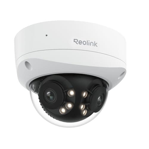 Reolink 16MP UHD 180° Panorama Dual-Objektiv Überwachungskamera, Bewegungsverfolgung, Farbnachtsicht, Spotlight, Smart-Erkennung & Alarme, Zwei-Wege-Audio, IK10 Vandalismussicher, IP67, Duo