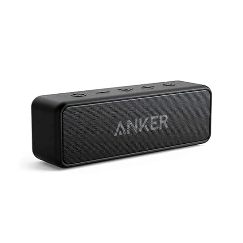 Anker SoundCore 2 Bluetooth Lautsprecher, Fantastischer Sound, Enormer Bass mit Dualen Bass-Treibern, 24h Akku, Verbesserter IPX7 Wasserschutz, Kabelloser Lautsprecher für iPhone, galaxy usw