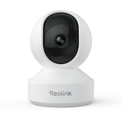 Reolink 3K Überwachungskamera Innen WLAN Schwenkbar, Home und Baby Monitor mit Personen-/Haustier-/Baby-Schreierkennung, Auto-Tracking, 2,4/5GHz WiFi IP Kamera Indoor, 5MP IR-Nachtsicht, E1