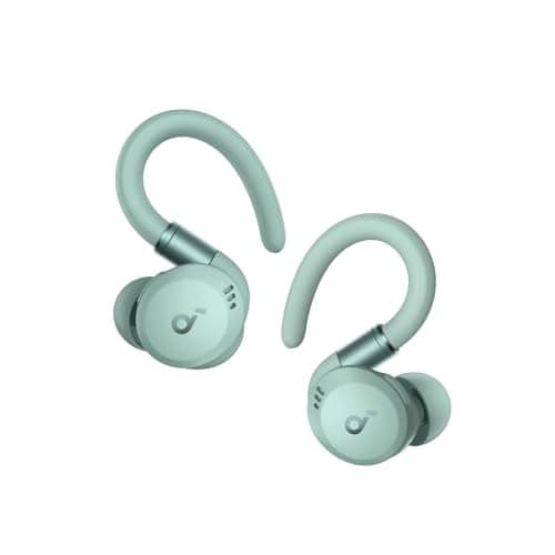 Soundcore Sport X20 by Anker, True-Wireless Workout Earbuds, Rotatable and Extendable Ear Hooks, Noise Cancelling, Deep Bass, IP68 Waterproof, Sweatproof, Dustproof, 48H Play, Sport Earbuds
