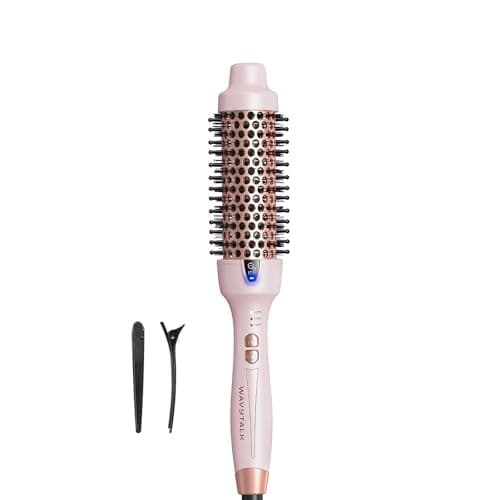 Wavytalk Updated Version Thermal Brush, 1.5 Inch Negative Ion Blowout Express Thermal Round Brush Creates Salon-Quality Blowouts, lonic Frizz Reduction Makes Hair Shinier & Smoother (Millenn
