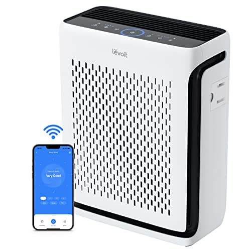LEVOIT Air Purifier for Home Large Room Up to 1073Ft² with Air Quality Monitor, AHAM VERIFIDE, Smart WiFi, Washable Pre-Filter, HEPA Sleep Mode for Pets, Allergies, Dust, Pollen, Vital 100S-