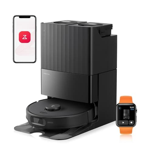 roborock Qrevo Edge S5A Robot Vacuum Cleaner 18500 Pa, Robot Vacuum Cleaner with Dual Anti-Tangle System, DuoDivide Brush & FlexiArm Mop, Chassis, AdaptiLift Wash in Warm Water