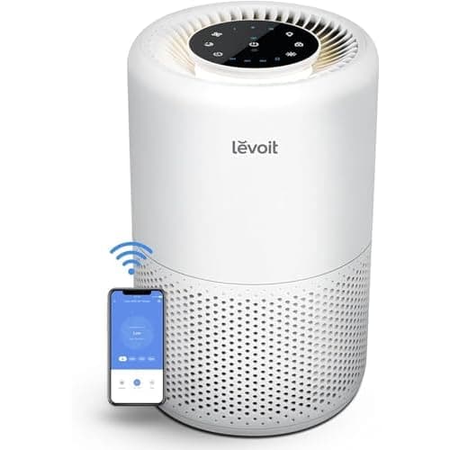 Levoit Air Purifiers for Bedroom Home, Smart & Voice Control, AHAM VERIFIDE, 3-in-1 Air Filter for Allergens Pollen Dust Odor Smoke, 24dB Quiet with Sleep Mode & Timer, Core 200S-P