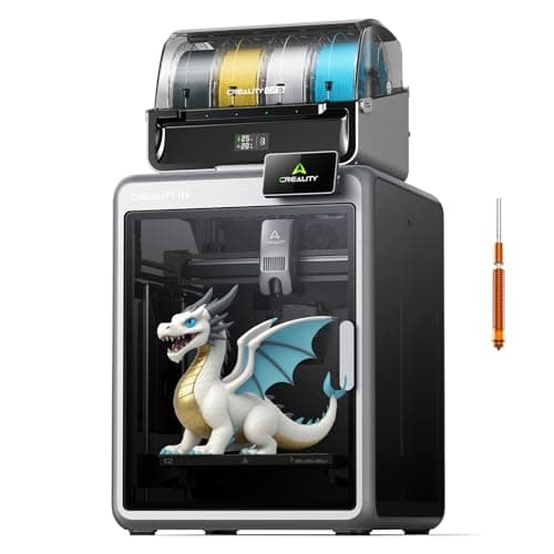Creality K2 Combo 3D Printer, Multicolor Printing with CFS, High-Speed 600mm/s, Smart Auto Leveling, Quiet Printing, 300°C Nozzle, Dual AI Camera, Direct Drive Extruder, Build Volume 260x260