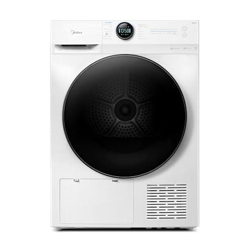 Midea MD20EH80WB-A3 Wärmepumpentrockner, 8 kg, Energieklasse C, UV Hygience, Knitterschutz, Sanfte Pflege, Auto Dry, Wollpflege, Auffrischen, Fernsteuerung, Startzeitvorwahl, Weiß [Energiekl