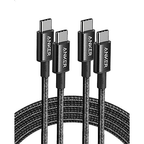 Anker USB C Kabel, [2 Stück 1,8m] 100W Schnellladekabel USB C auf USB C Kabel, PD 3.0 USB C Ladekabel für iPhone 17 Pro Max/16/15 Serie, Samsung Galaxy S26/S25, MacBook Pro/Air, iPad Pro/Air