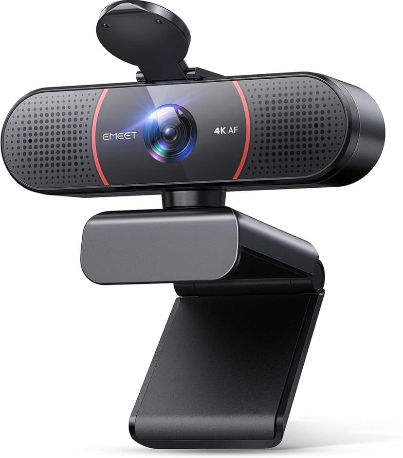 EMEET C960 4K Webcam for PC, 4K UHD CMOS Sensor, PDAF Auto Focus, Dual Omnidirectional Mics, Auto Light Correction, 73° FOV, Plug&Play Webcam w/Privacy Cover, Works w/Zoom/Teams/Skype/Google