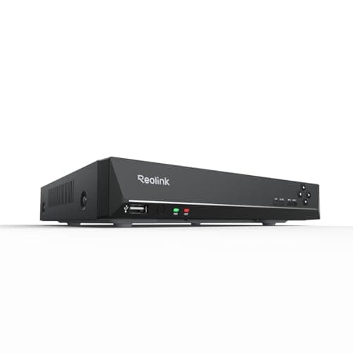 REOLINK 8CH Network Video Recorder for Home Security Camera System, Only Work with 16MP/12MP/4K/8MP/5MP/4MP REOLINK PoE IP Camera, 24/7 Recording to Pre-Installed 2TB Hard Drive, RLN8-410 Bl
