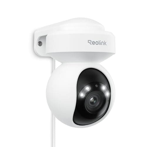 Reolink 4K PTZ PoE Überwachungskamera Aussen, 3X Optischem Zoom, Kamera Outdoor mit Personen-/Fahrzeug-/Tiererkennung, Automatischer Verfolgung, Zwei-Wege-Audio, Farbnachtsicht, E1 Outdoor P