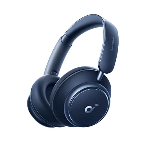 soundcore by Anker Space Q45 Adaptive Active Noise Cancelling Headphones, Reduce Noise by Up to 98%, 50H Playtime, App Control, LDAC Hi-Res Wireless Audio, Comfortable Fit, Clear Calls, Blue