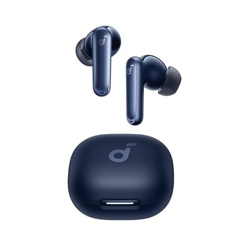 Soundcore P40i by Anker, Noise Cancelling Wireless Earbuds, Adaptive Noise Cancelling to Environments, Heavy Bass, 60H Playtime, 2-in-1 Case and Phone Stand, IPX5, Wireless Charging, Bluetoo