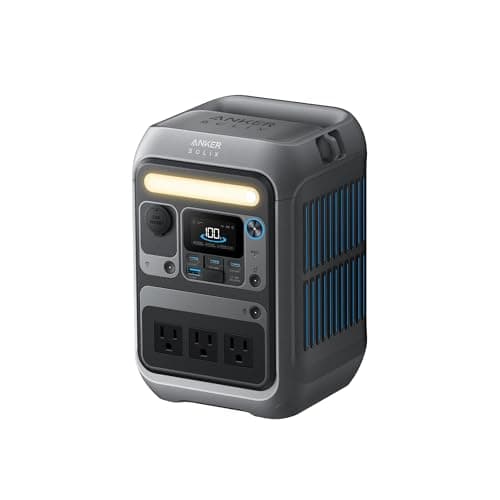 Anker Portable Power Station SOLIX C300, 288Wh LiFePO4 Battery, 300W (600W Surge) Solar Generator, 140W Two-Way Fast Charging, for Outdoor Camping, Traveling, and Emergencies (Solar Panel Op