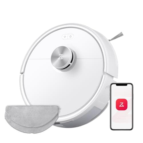roborock Q7 M5-Set Saugroboter mit Wischfunktion, 10.000Pa Saugkraft, Dual Anti-Tangle-System, 150Min Laufzeit, LiDAR Navigation, Staubsauger Roboter für Teppich, Tierhaare, APP Steuerung (W