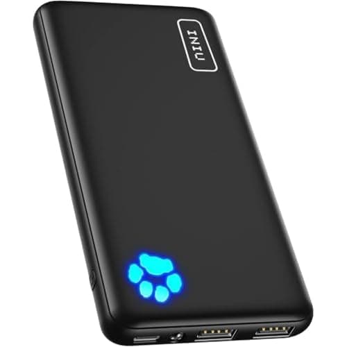 INIU Power Bank, Portable Charger 10000mAh Slimmest & Lightest High-Speed USB C Input & Output, PowerBank Triple 3A Phone Battery Pack, Travel Charger for iPhone 17 16 15 14 Plus Pro Samsung