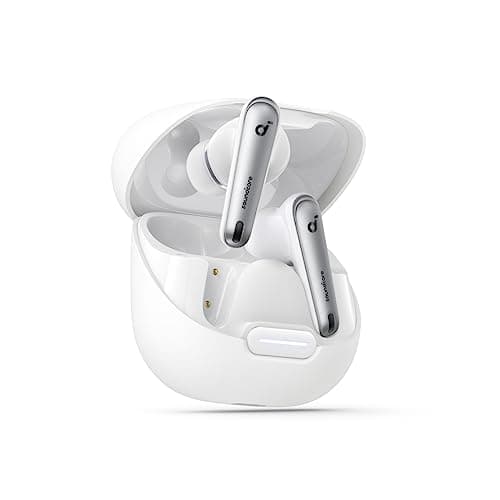 Soundcore by Anker Liberty 4 NC Noise Cancelling Earbuds, 98.5% Noise Reduction, Adaptive Noise Cancelling to Ears and Environment, Hi-Res Sound, 50H Battery, Wireless Charging, Bluetooth 5.