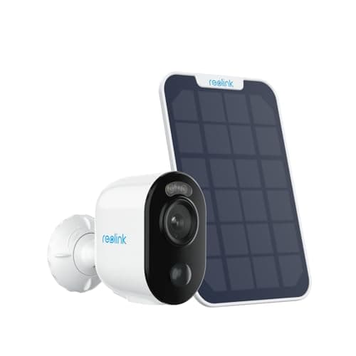 REOLINK 2K 3MP Solar Wireless Security Camera Outdoor, Spotlight Night Vision, 2.4GHz WiFi, Solar/Battery Powered Home Surveillance, Smart AI Detection, No Subscription, Local Storage, Argus