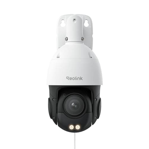 Reolink Smart 4K/8MP UHD PTZ Dome Überwachungskamera Aussen mit revolutionären 16X optischem 3D-Zoom, Farbnachtsicht, Personen-/Fahrzeug-/Tiererkennung, Zwei-Wege-Audio, 24/7 Aufzeichnung, R