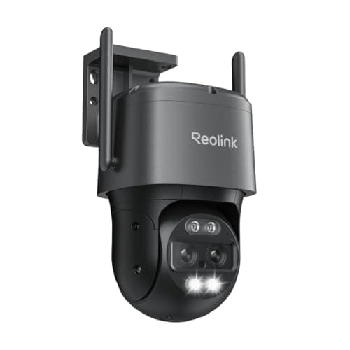 Reolink 4K 8MP Wi-Fi 6 PTZ Überwachungskamera Aussen WLAN mit Auto-Tracking-Zoom, Dual-Objektiv, Dual-Ansicht, WLAN Kamera Outdoor mit Smart-Erkennung, Farbnachtsicht, Außenkamera, TrackMix