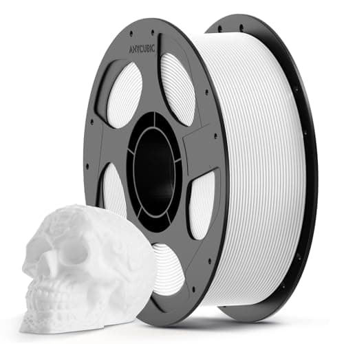 ANYCUBIC 1.75 mm PLA 3D-Druckerfilament, 3D Drucker PLA Filament 1kg 3D Filament, Filament 3d Druckmaterialien, Intelligente Identifikation, PLA Weiร PLA Weiร 1KG