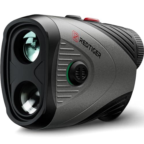 REDTIGER Golf Rangefinder, 7X Magnification 1200 Yards Laser Range Finder with Slope, Built-in Magnetic Bracket, Flag Pole Locking VibrationοΌRechargeable, GolfVue Series 1 pro