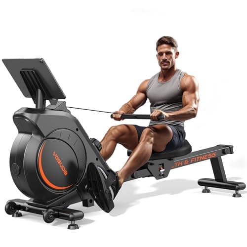 YOSUDA Magnetic Rowing Machine for Home - Rower Machine Use with Bluetooth, App Supported, Rowing Machine for Beginners to Athletes, Comfortable Seat Cushion 01-Magnetic Rower