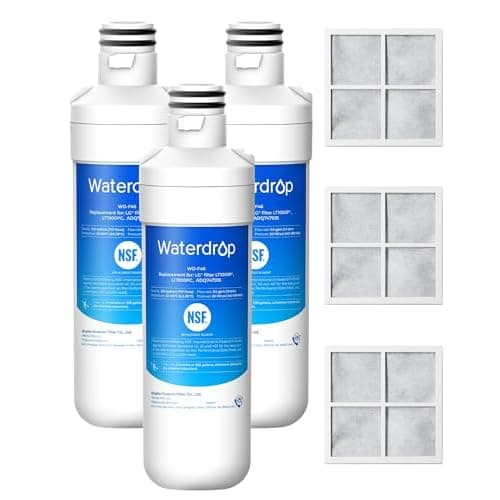 Waterdrop ADQ747935 LT1000PC Replacement for LG® LT1000P®/PC/PCS ThinQ® Refrigerator Water Filter, LFXS26973S, LMXS28626S, LMWS27626S, LFXS28596S, ADQ74793501 and LT120F®, 3 Combo 3 Water Fi